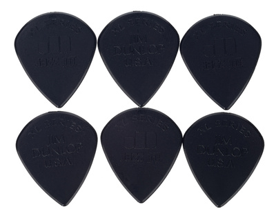 Dunlop Plectrums Jazz III XL Plektren schwarz 24 Stück