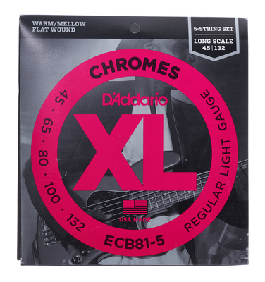 Daddario ECB81-5 Chromes Bass Saiten Satz