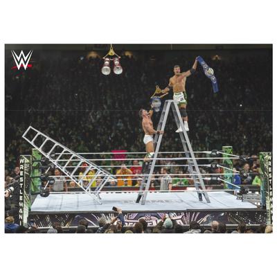 WWE Grayson Waller und Austin Theory Ladder Match WrestleMania Poster - Ungerahmt A2 Image