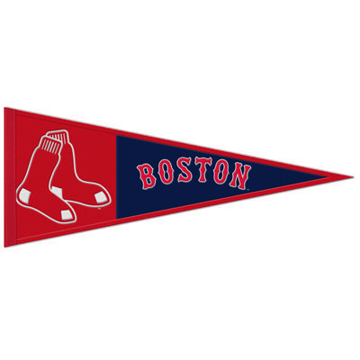 WinCraft Boston Red Sox Wimpel aus Wolle mit Hauptlogo, 33 x 81 cm Image