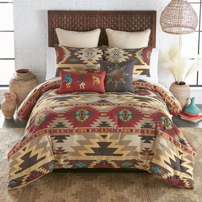 Sand Dune Mini Comforter Set Multi Warm, King, Multi Warm