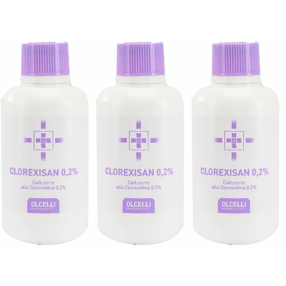 Clorexisan 0,2% Collutorio Alla Clorexidina 3x150 ml