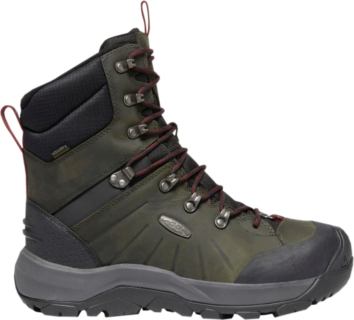 Outdoorschuh KEEN "REVEL IV HIGH POLAR", Gr. 44, grau (anthrazit), Leder, Schuhe