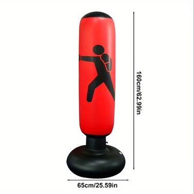 TEMU Boxing Pillar, Sandbag, Standing, Home Use, Adult Training, Taekwondo, , Tumbler, Professional Fitness Equipment