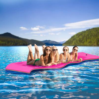 HALLOLURE 13 x 5 FT Water Floating Mat Bouncy XPE Foam for Outdoor Water Activities