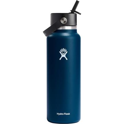 Hydro Flask 40 Oz. Stainless Steel Wide Mouth Water Bottle with Flex Straw Lid - 40 oz