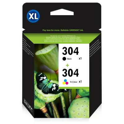 TEMU 304 Xl Compatible With 304 304xl Ink Cartridge For Amp 130, 5010 5020 5030 5032 5050, 2622 2630 2632 2633 2634 3720 3730 3733 3735 3750 3760 3762 3764 Black And Color 2-pack Image