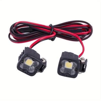 TEMU 2pcs -brightness Led Spotlight Kit For 1/8 & 1/10 Rc - Install, Plastic , Metal Mounting , , Vs4, And - Installation