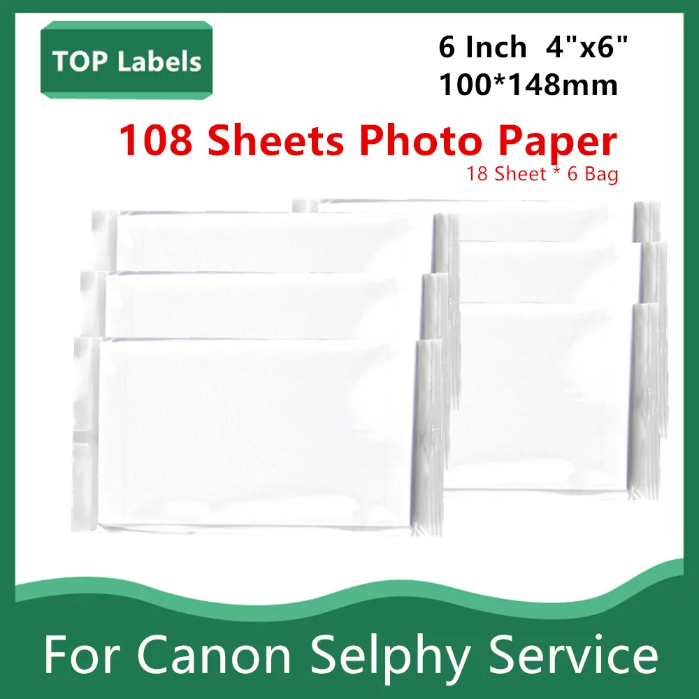 6 pouces photo papier 10х15 IL Compatible pour IL KP-108IN Selphy CP 1500 CplingCP1000 CP1200 CP910 CP900 Photo Imprimante