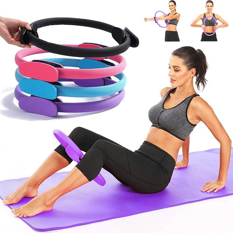 1 pièces Yoga Pilates anneau antidérapant sport résistance anneau Fitness façonnage anneau plancher pelvien entraînement musculaire Fitness Yoga équipement