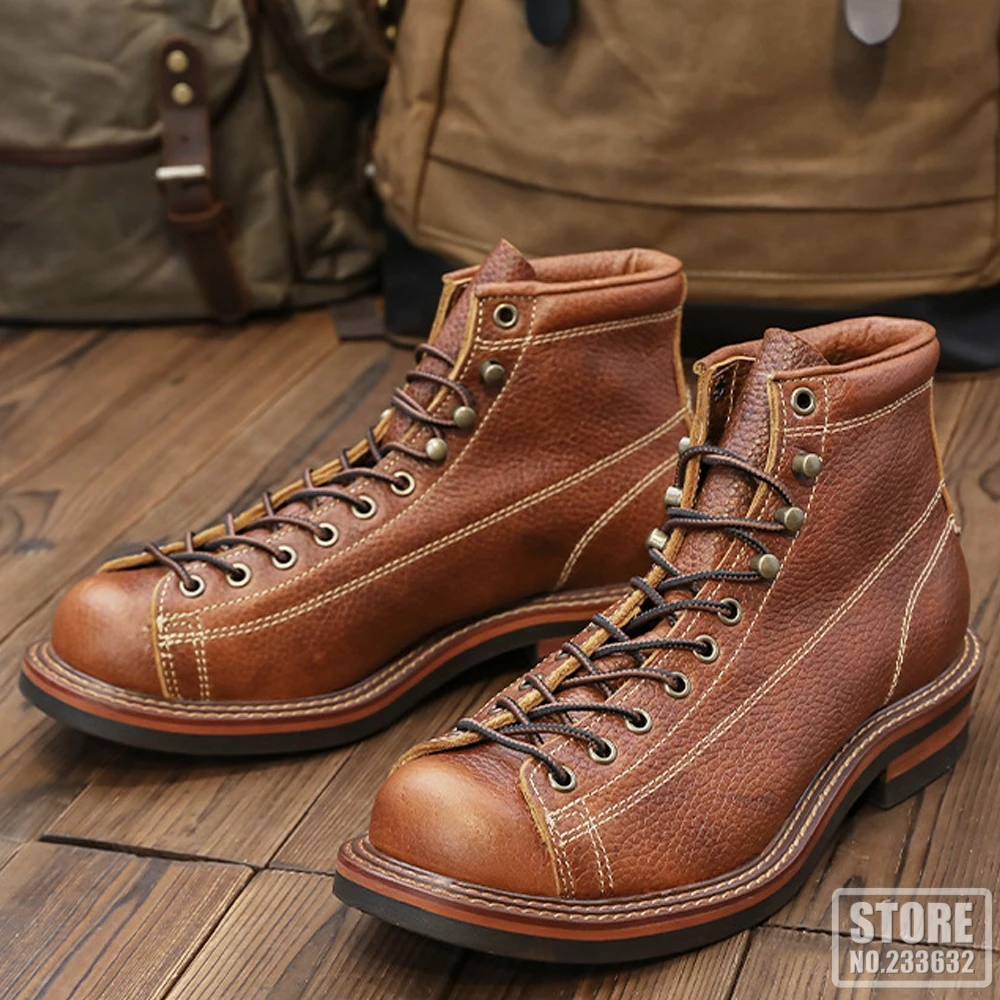 Motorrad Stiefel Botas De Moto Leder Wasserdichte Motorrad Schuhe Outdoor Motorrad Motocross Schuhe Moto Vintage Stiefeletten