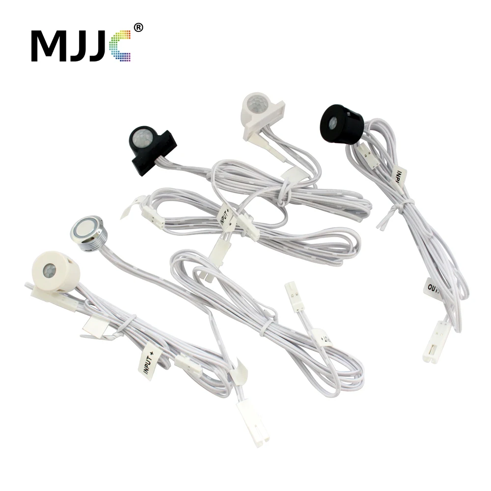 Bewegungsmelder-Lichtschalter, 12 V, Berührungssensor-Schalter, Bewegung, automatisch, EIN/AUS, mit Timer, Infrarot-LED, PIR-Sensor, 12 V
