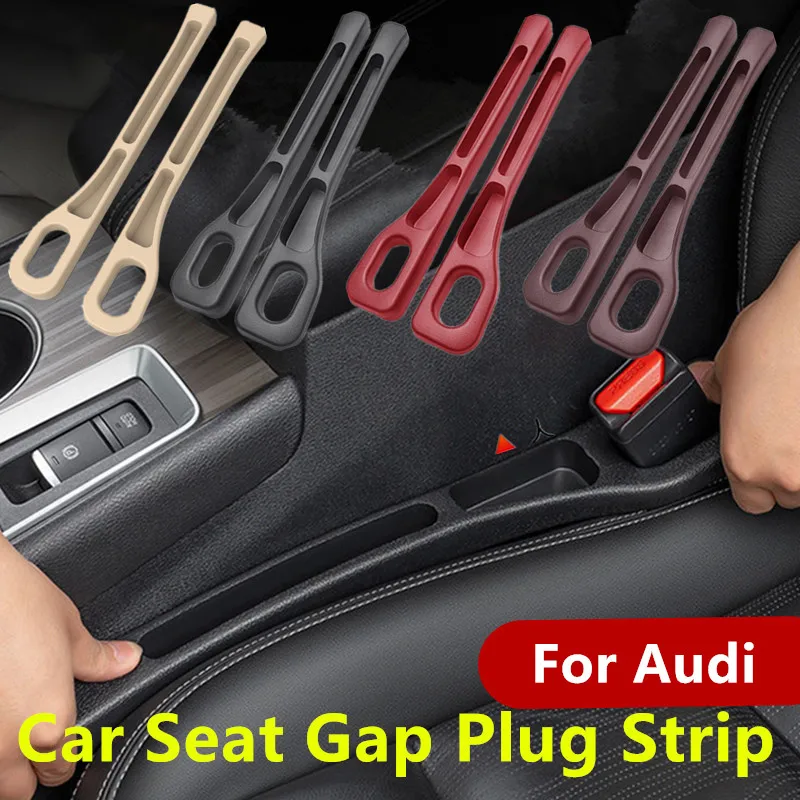 PU-Autositz-Lücke, auslaufsicherer Dichtungsstreifen, Nahtaufbewahrungsbox, für Audi A1 A2 A3 A4 A5 A6 A7 A8 Q3 Q5 Q7 Q8 SQ5 R8 TT S3 S4 S5 S6 Image