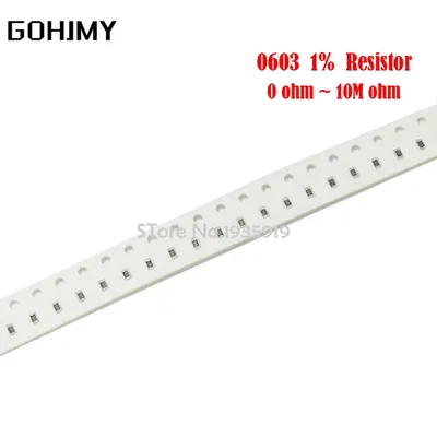 100 stücke 0603 smd Widerstand 1% 0r ~ 10m 1/10w 0 1 10 2,2 Ohm 1k k 10k k 1m 0r 1r 10r 100r 150r Image