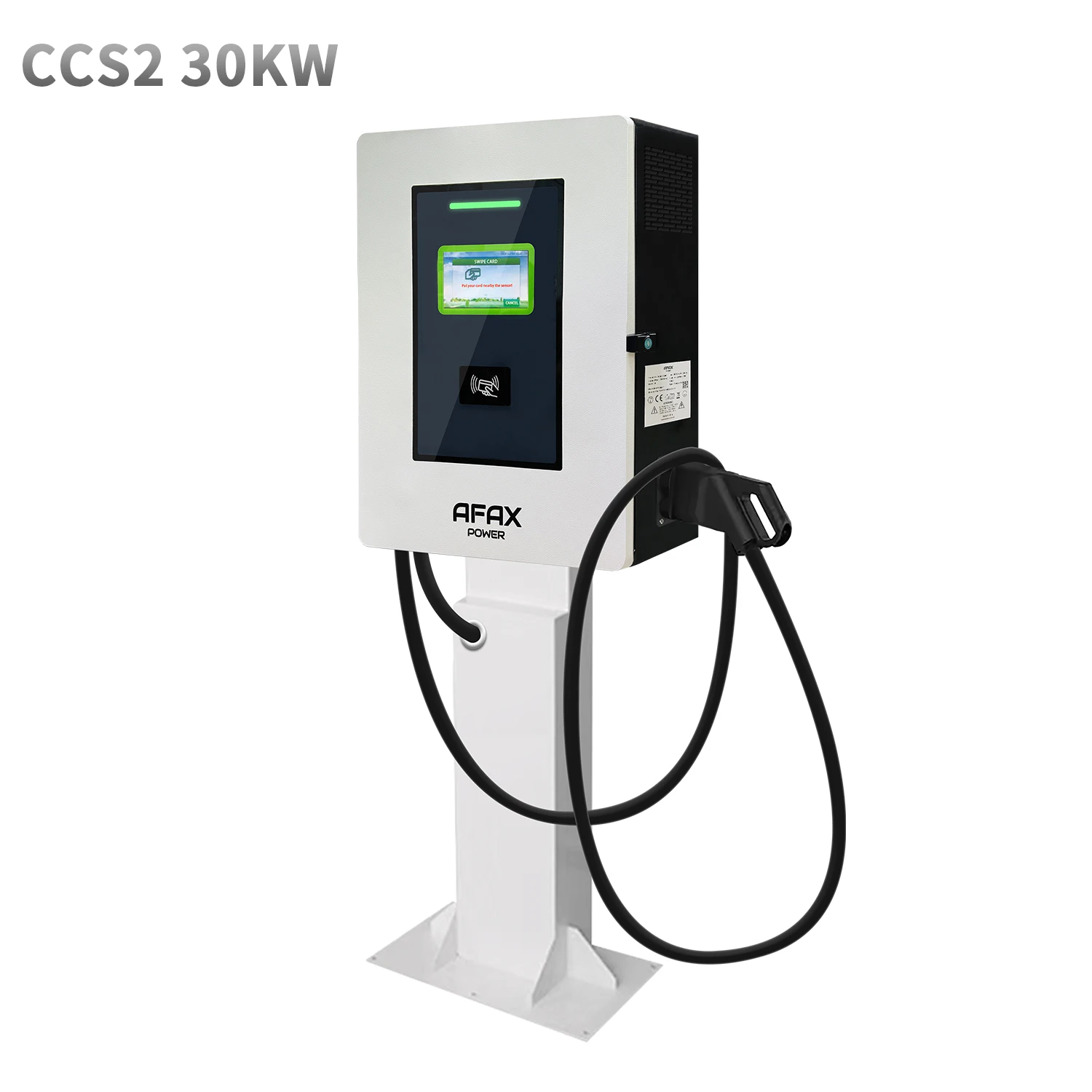 AFAX POWER Wandmontage 32 A IP54 CCS 2 40 kW EVSE Level 1 DC Schnellladegerät für EV-Auto Image