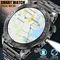 Für android ios outdoor sport gps smart watch männer 1.43 ''466*466 hd amoled bildschirm ip68 wasserdicht bluetooth call smartwatch