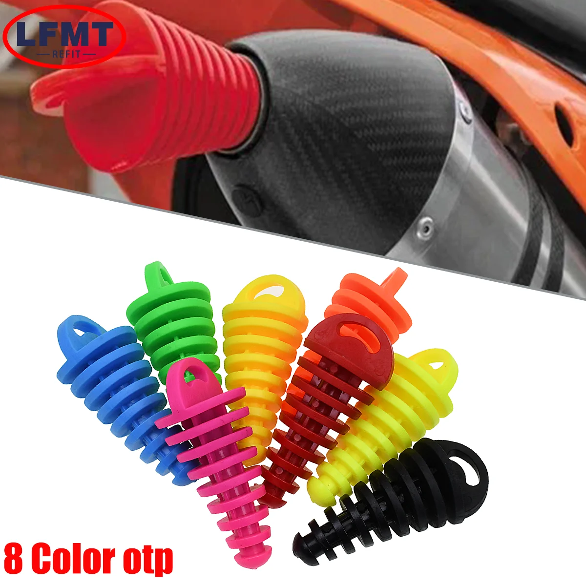 Auspuffs topfen Motorrad Endrohr PVC Luft Entlüftung stopfen Wasch stopfen Rohrs chutz für ktm honda kawasaki yamaha yz suzuki atv Image