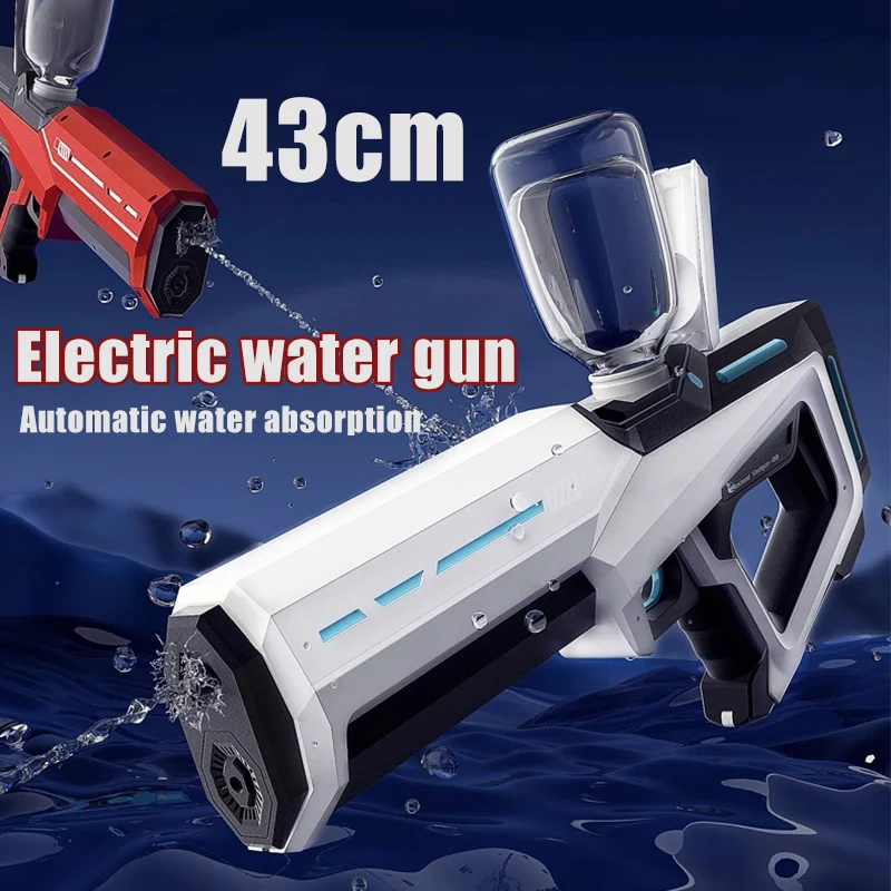 Neue automatische Sommer elektrische Spielzeug Wasser pistole Induktion Wasser absorbierende Spray Pool Wasser pistole Outdoor Strand Spielzeug Kampf Spielzeug für Kinder Image