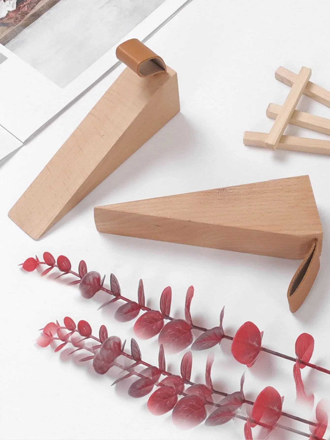 1pc-Sicherheit Tür stopper blockieren Keil tür stopper Tür stopper Home Office Tür Heck halter Antik ollisions stopp
