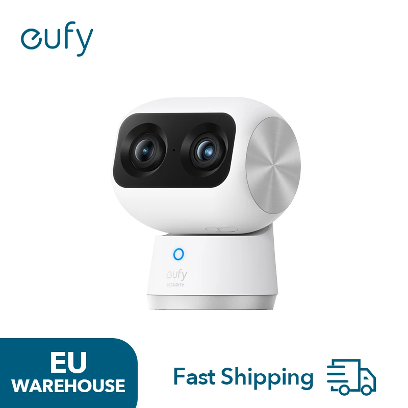 (EU stock)eufy S350 Indoor Security Cam, Dual Kameras, 4K UHD Auflösung, Überwachungskamera mit 8× Zoom und 360° PTZ Image