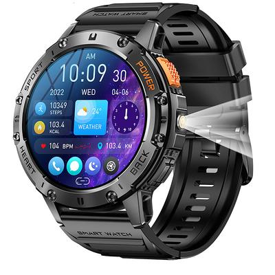 iMosi K65 Smart Watch 1.43 inch Smartwatch Fitness Running Watch Bluetooth Pedometer Call Reminder Activity Tracker Compatible with Android iOS Women Men Hands-Free Calls Waterproof Media Control IP