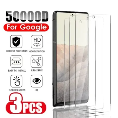 3Pcs Tempered Glass Film For Google Pixel 8A Pro 7 7A 6A 4 3 XL Screen Protector For Google Pixel7