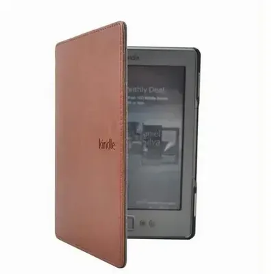 1PC Leather Cover Case for Amazon Kindle 4/5 E-book Reader 6" Inch (not fit for kindle touch)