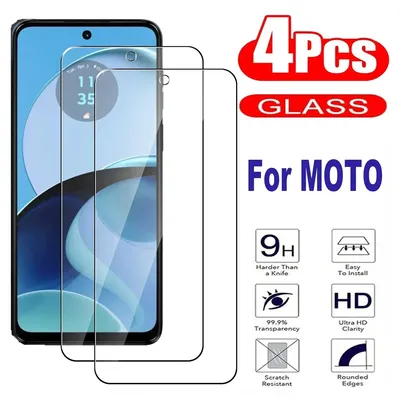 2/4Pcs Tempered Glass For Motorola Moto G14 G54 G84 G04 G04S G64 G52 G32 G42 G62 G72 G82 5G Screen