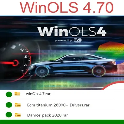 Software WinOLS 4.7 cracked version original installation non VM version comes with Damos 2021 ECM