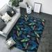 Dinosaur print J Area Rugs for Living Room Bedroom 5x7 Soft Throw Washable Rug Non-Slip Carpet Indoor Floor Rug Bedroom Decor Aesthetic