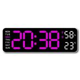 UOYOTT Digital Wall Clock Digital Calendar Large Wall Clock 13 Large Display Digital Clock LED Digital Clock with Remote Control Countdown Dimmer Large Clock with DST Date Week Temperature