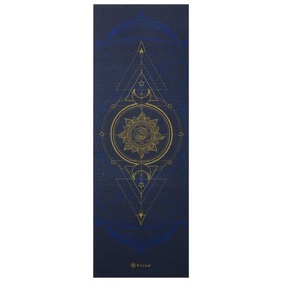 GAIAM - 6 mm Premium Metallic Yoga Mat - Yogamatte Gr 61 x 173 x 0,6 cm blau
