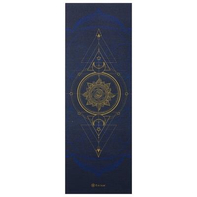 GAIAM - 6 mm Premium Metallic Yoga Mat - Yogamatte Gr 61 cm x 173 cm x 0,6 cm blau