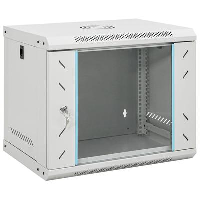 vidaXL Network Cabinet Wall Mounted Network Server Cabinet with Door IP20