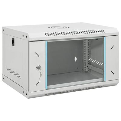 vidaXL Network Cabinet Wall Mounted Network Server Cabinet with Door IP20