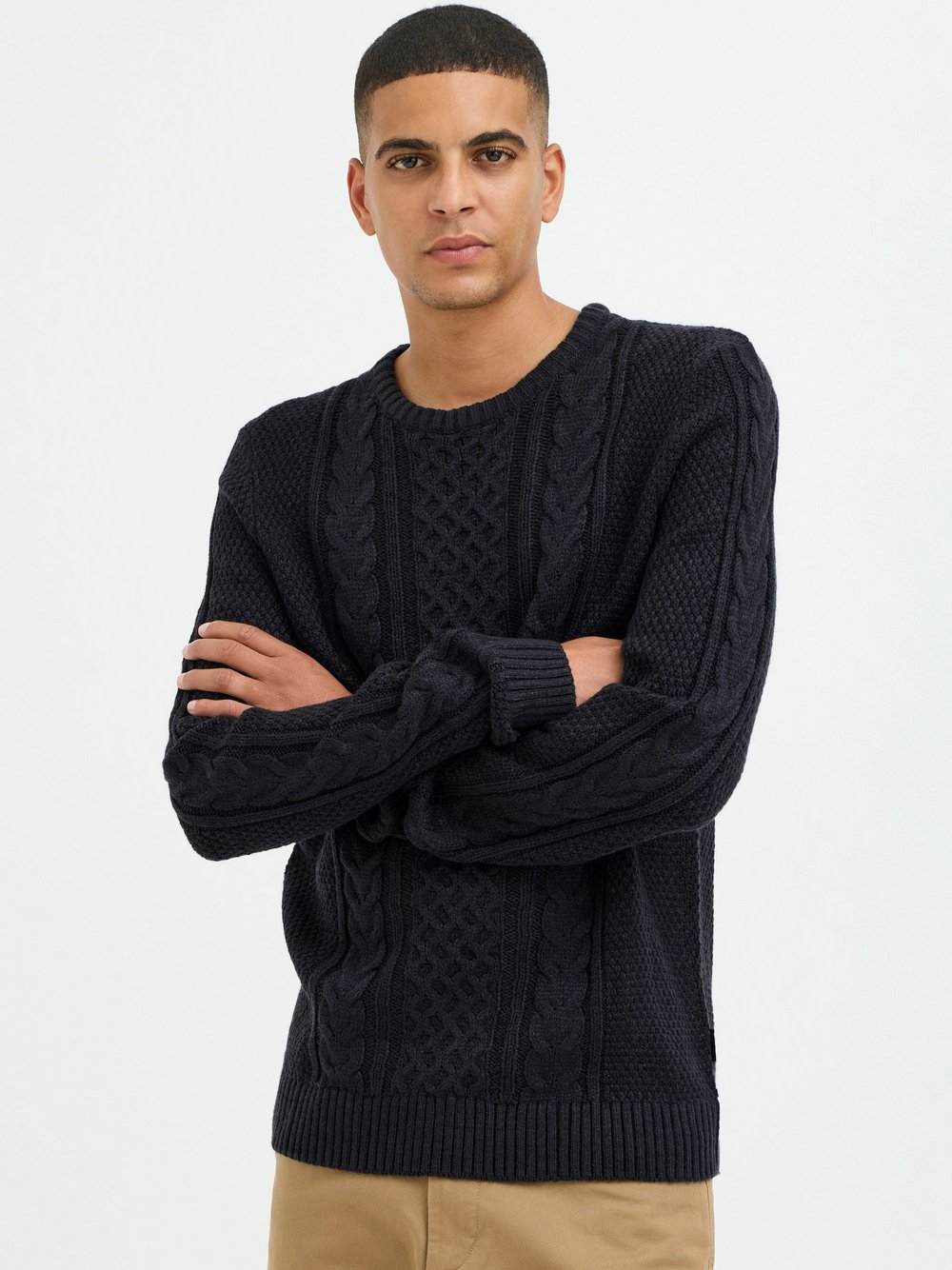 BLEND Strickpullover Herren schwarz, XXL Image