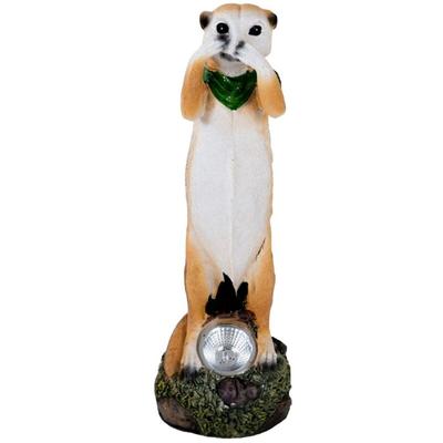 Erdmännchen led Solarleuchte Gartenfigur Gartenleuchte Gartendeko Gartenlampe - nichts sagen Image