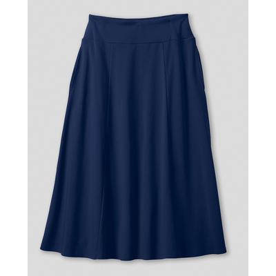 Blair Women's Everyday Knit Solid Skirt - Blue - PS - Petite