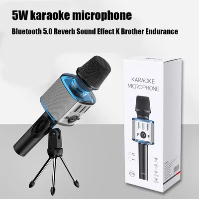 Children's Microphone Karaoke Room Machine Home System Portable Bluetooth Speaker Free Shipping with