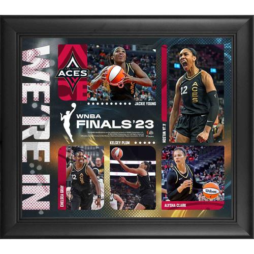 Las Vegas Aces 2023 WNBA Finals, gerahmt, 15 x 17 Zoll, 2023 We're In Collage