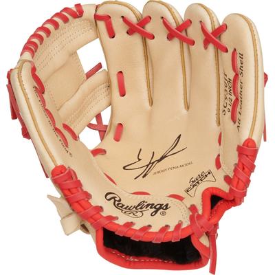 Rawlings Sure Catch Jeremy Pena Signature 9.5" Youth Baseball Glove - Right Hand Throw Brown