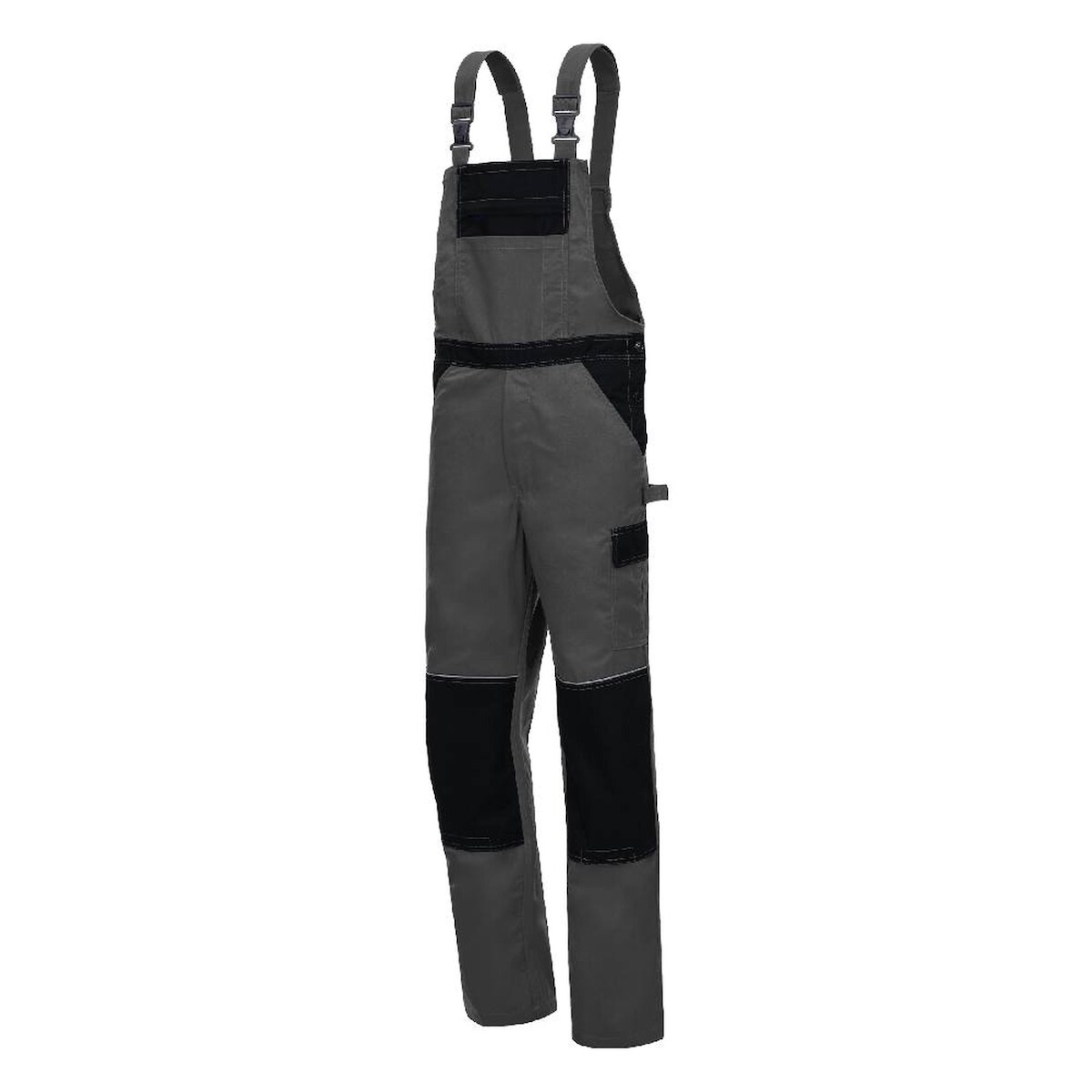 AS Arbeitsschutz Arbeitshose Nitras Motion Tex Light Latzhose | grau | 245 g/qm | Gr.94 Image