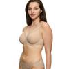 Minimizer-BH TRIUMPH "Amourette", Damen, Gr. 90, Cup F, beige (natur), Microtouch, Spitze, Obermaterial: 68% Polyamid, 32% Elasthan, unifarben, elegant, BHs, verkleinert die Brust optisch, Spitzenakzente
