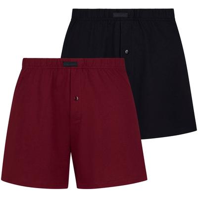 Weiter Boxer BRUNO BANANI "Loose Fit", Herren, Gr. XXXL, rot (protweinrot), Obermaterial: 100% Baumwolle, körpernah, Unterhosen, mit Knopfleiste Image