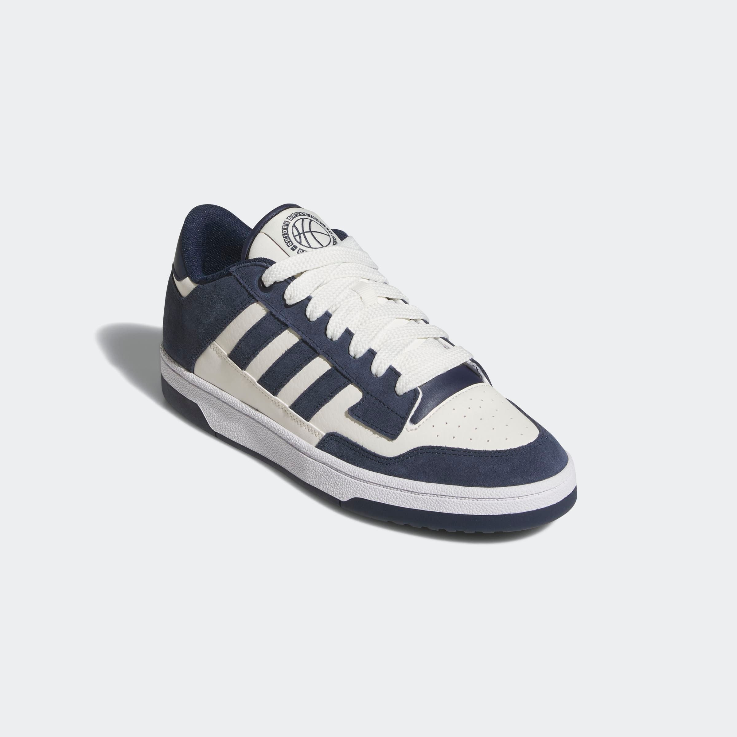 Sneaker ADIDAS SPORTSWEAR "RAPID COURT LOW", Herren, Gr. 38, blau (night indigo, cloud weiß, cloud weiß), Leder, Synthetik, Schuhe Sneaker