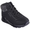Sneaker SKECHERS "Uno Gen1 - Darling Daze", Kinder, Gr. 36, schwarz, Lederimitat, Textil, sportlich, Schuhe, Schnürboots, Winterstiefel, High Top Sneaker mit Warmfutter
