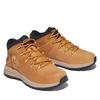 Schnürboots TIMBERLAND "SPRINT TREKKERMID BUNGEE SNEAKER", Gr. 39, gelb (wheat), Leder, Textil, sportlich, Schuhe, Winterstiefel, Schnürstiefel, Winterschuhe