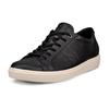 Sneaker ECCO "CLASSIC", Damen, Gr. 37, schwarz-weiß (schwarz, weiß), Leder, sportlich, Schuhe, in klassischer Optik, Freizeitschuh, Halbschuh, Schnürschuh