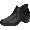 Ankleboots WALDLÄUFER "H-NADJA", Damen, Gr. 6 (39), schwarz, Nappaleder, unifarben, klassisch, Schuhe, Kurz-Stiefelette, Bequemschuh, Blockabsatz, in Komfortweite H