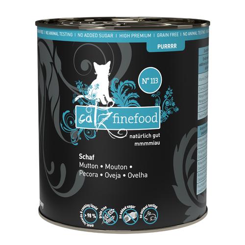 6 x 800g catz finefood Purrrr No.113 Schaf Katzenfutter nass